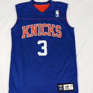Alleson Athletics Jersey Youth Boys M New York Knicks 3 Reversible Blue Orange.